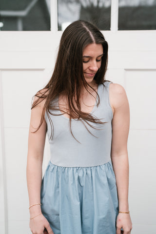 Simple Statement Sleeveless Dress