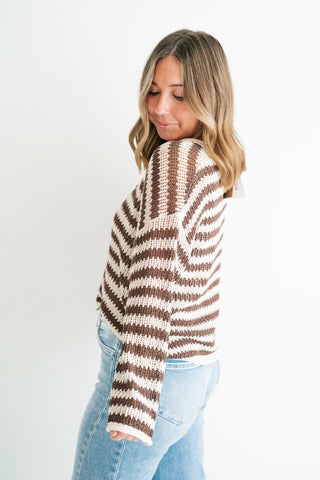 Around Town Striped Knit Sweater