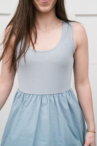 Simple Statement Sleeveless Dress