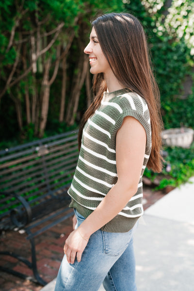 Business As Usual Striped Sweater