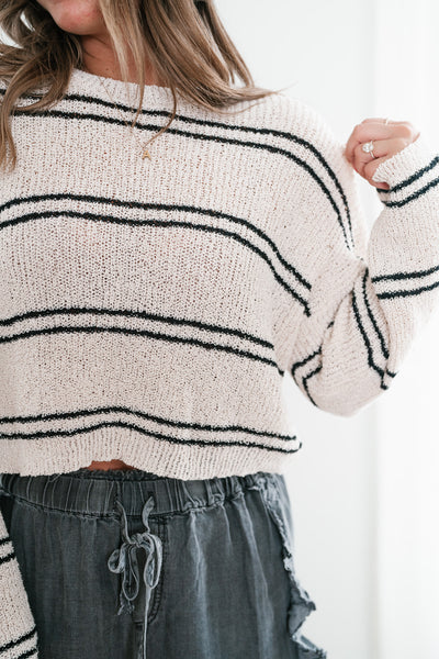 All Mine Cropped Knit Top