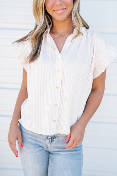 Reality Check Button Up Blouse