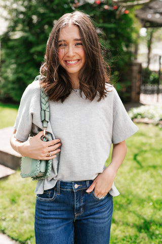 Pure Ease Relaxed Top - Heather Grey