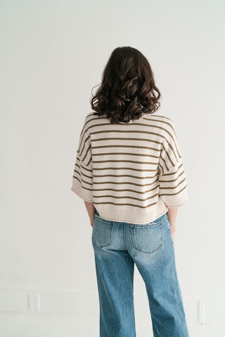 Graceful Lines Striped Knit Top