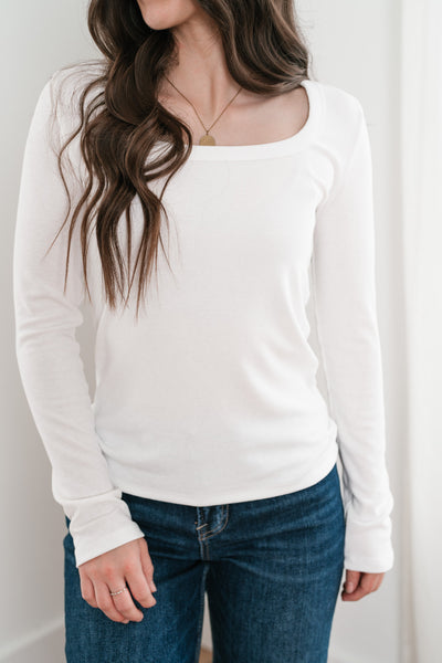 Timeless Ribbed Long Sleeve Top