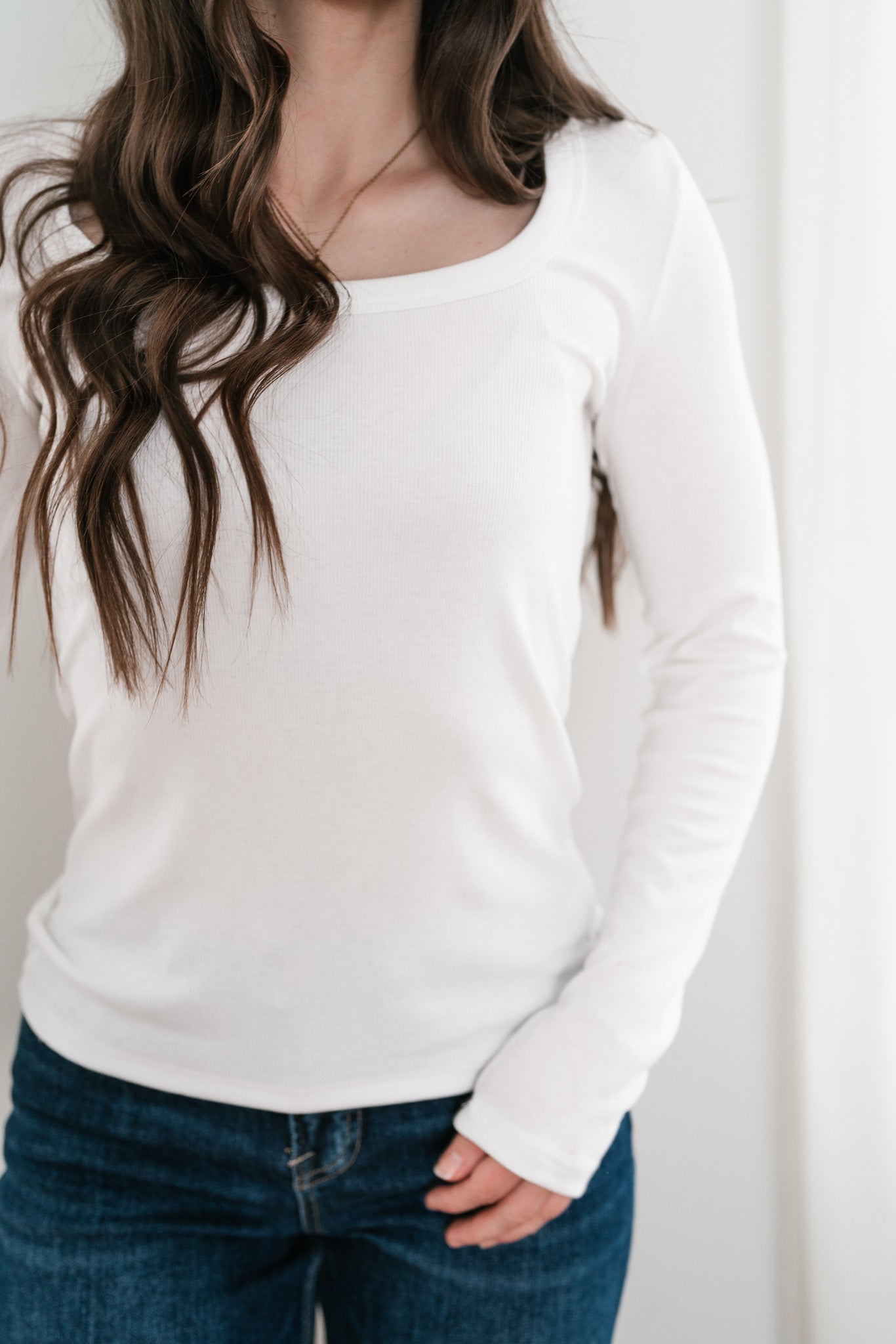 Timeless Ribbed Long Sleeve Top