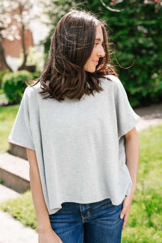 Pure Ease Relaxed Top - Heather Grey