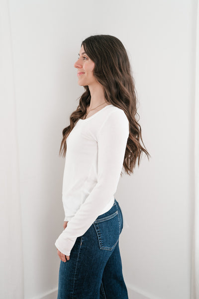 Timeless Ribbed Long Sleeve Top