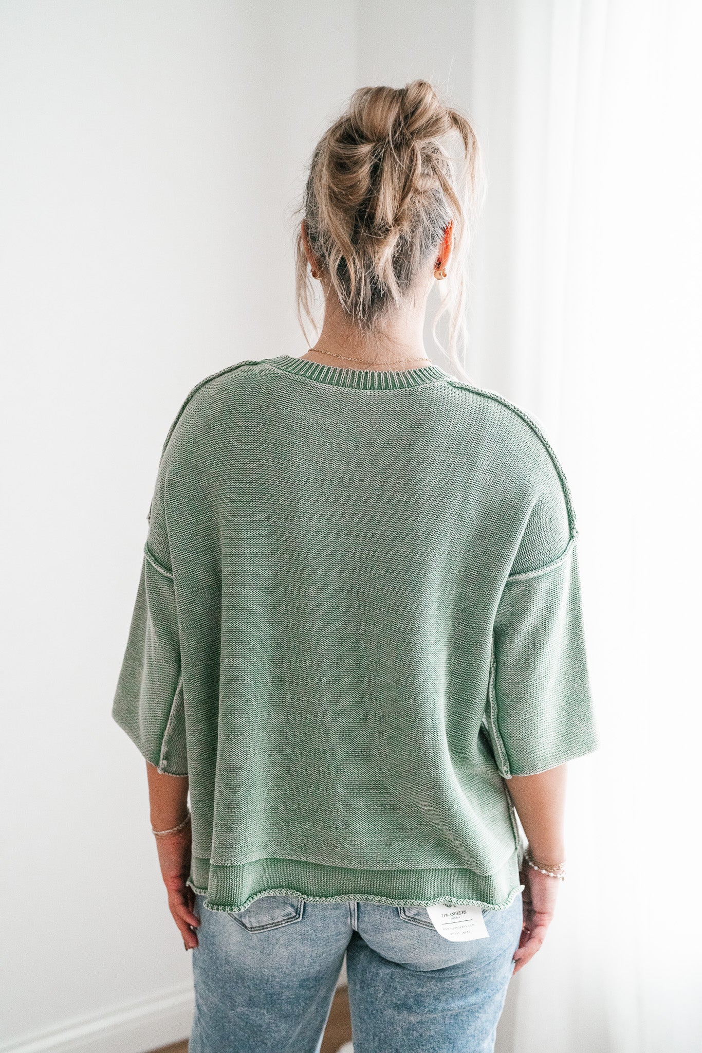 Evening Stroll Sweater Top - Juniper Green