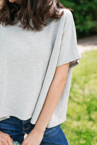 Pure Ease Relaxed Top - Heather Grey