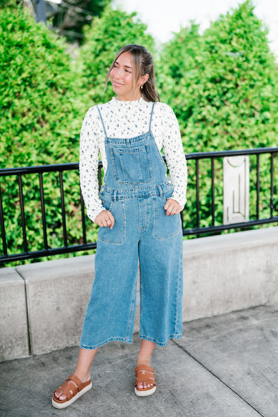 Harper Denim Wide Leg Jumpsuit