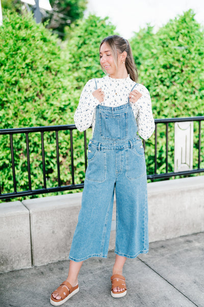 Harper Denim Wide Leg Jumpsuit