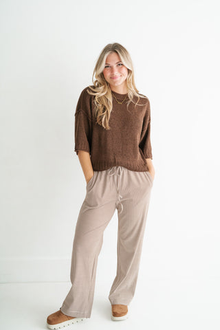 Stone Harbor Knit Sweater - Brown