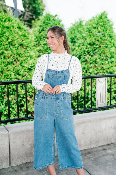 Harper Denim Wide Leg Jumpsuit