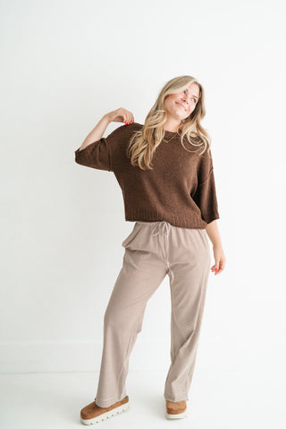 Stone Harbor Knit Sweater - Brown