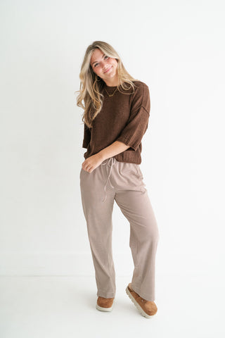 Stone Harbor Knit Sweater - Brown