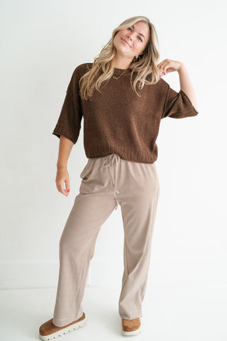 Stone Harbor Knit Sweater - Brown