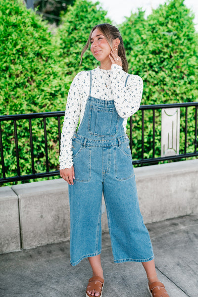 Harper Denim Wide Leg Jumpsuit