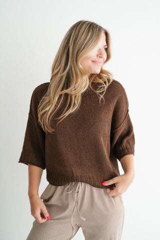Stone Harbor Knit Sweater - Brown