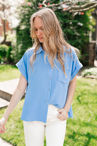 Standard Staple Button Front Top