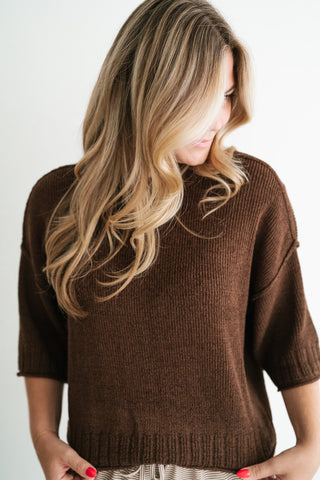 Stone Harbor Knit Sweater - Brown