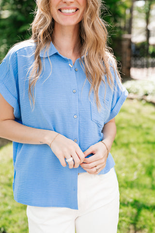 Standard Staple Button Front Top