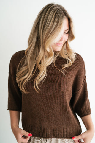 Stone Harbor Knit Sweater - Brown