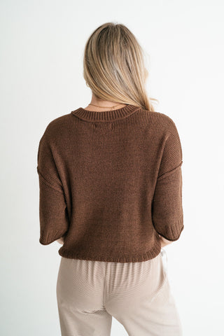 Stone Harbor Knit Sweater - Brown