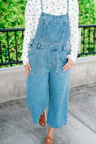 Harper Denim Wide Leg Jumpsuit