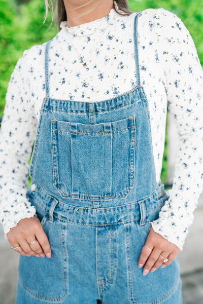 Harper Denim Wide Leg Jumpsuit