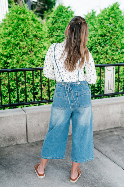 Harper Denim Wide Leg Jumpsuit