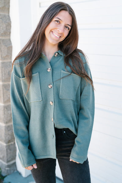 Much To Love Button Up Sweater