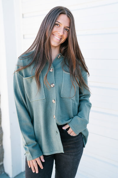 Much To Love Button Up Sweater