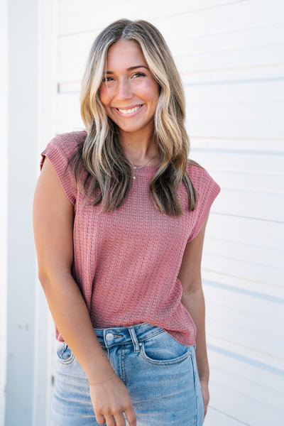 Harper Cropped Sweater Vest