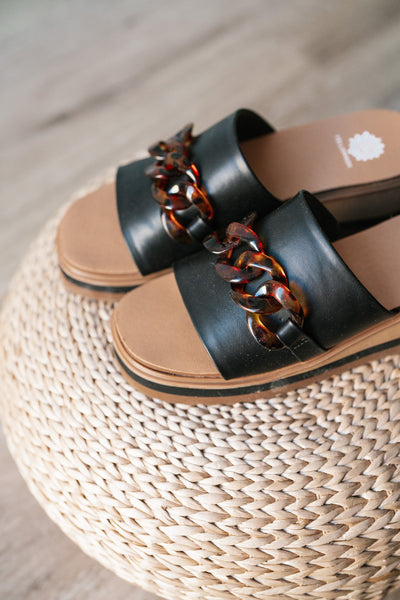 Alora Black Sandals