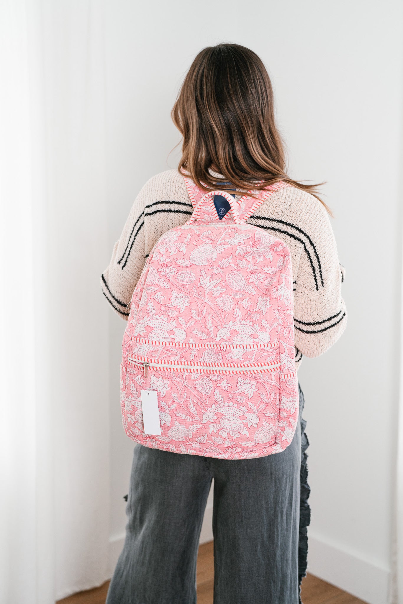 Bentley Patchwork Book Bag - Pink