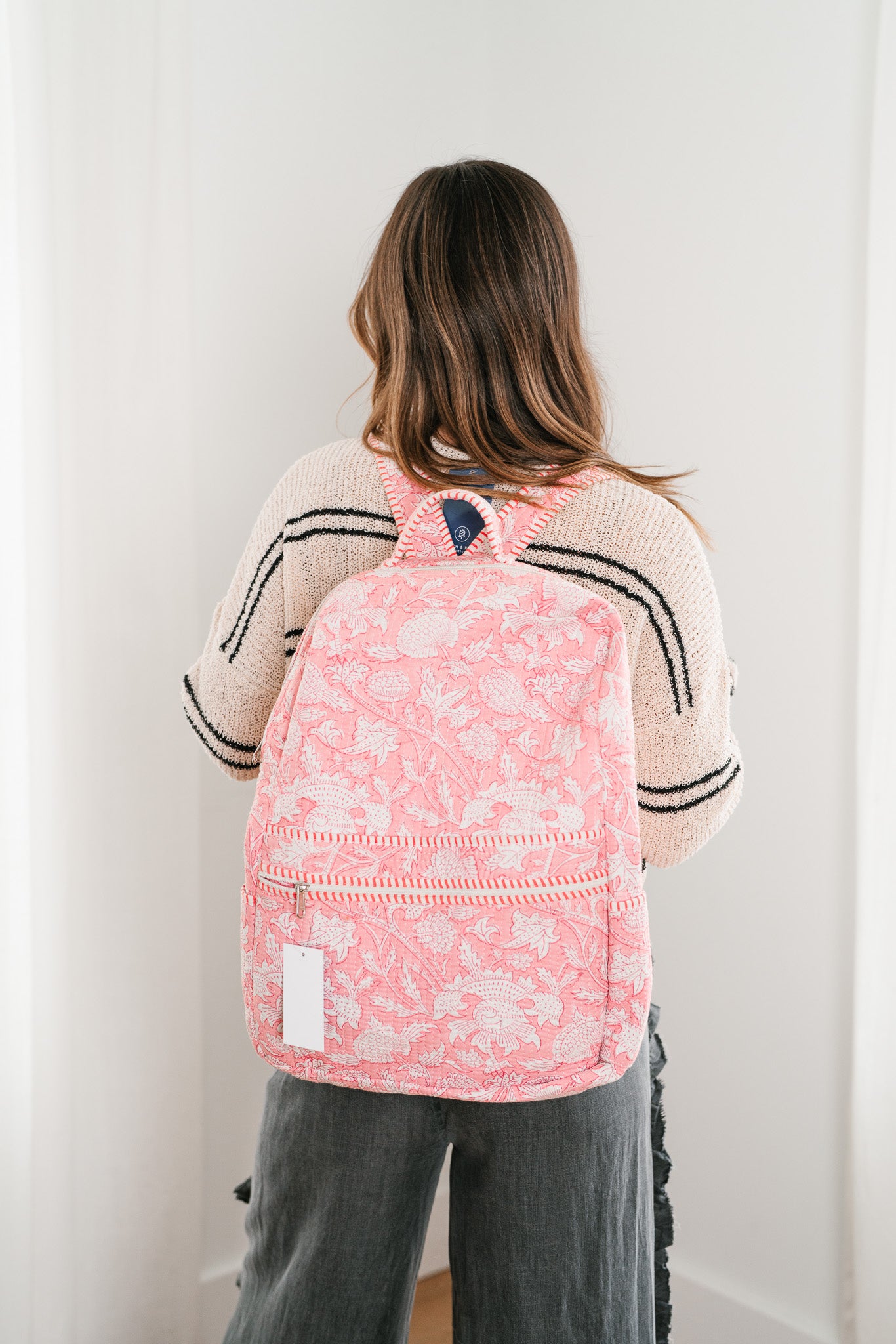 Bentley Patchwork Book Bag - Pink