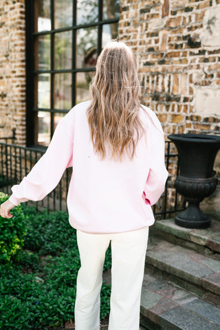 What A Friend We Have Oversized Crewneck - Bubblegum
