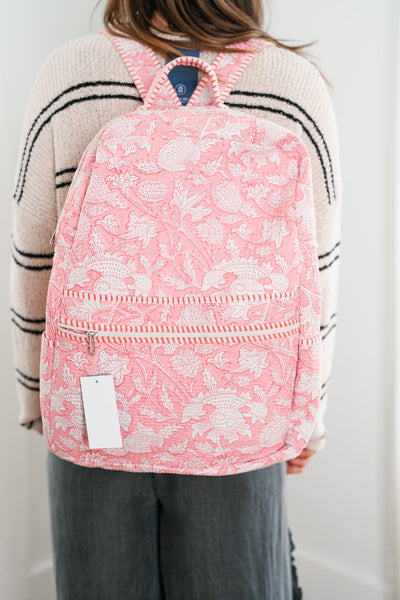 Bentley Patchwork Book Bag - Pink