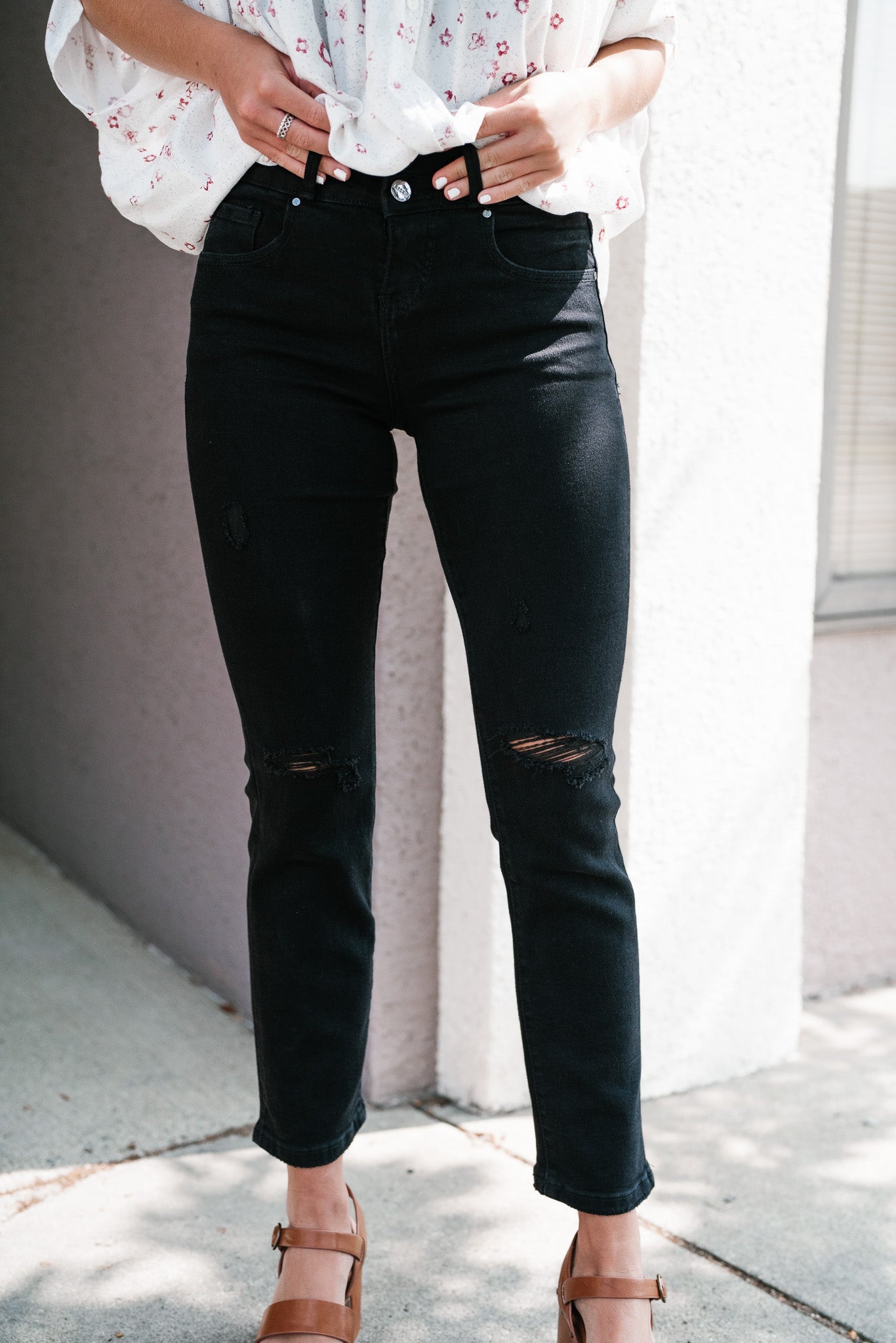 Risen Kate Slim Straight Jeans