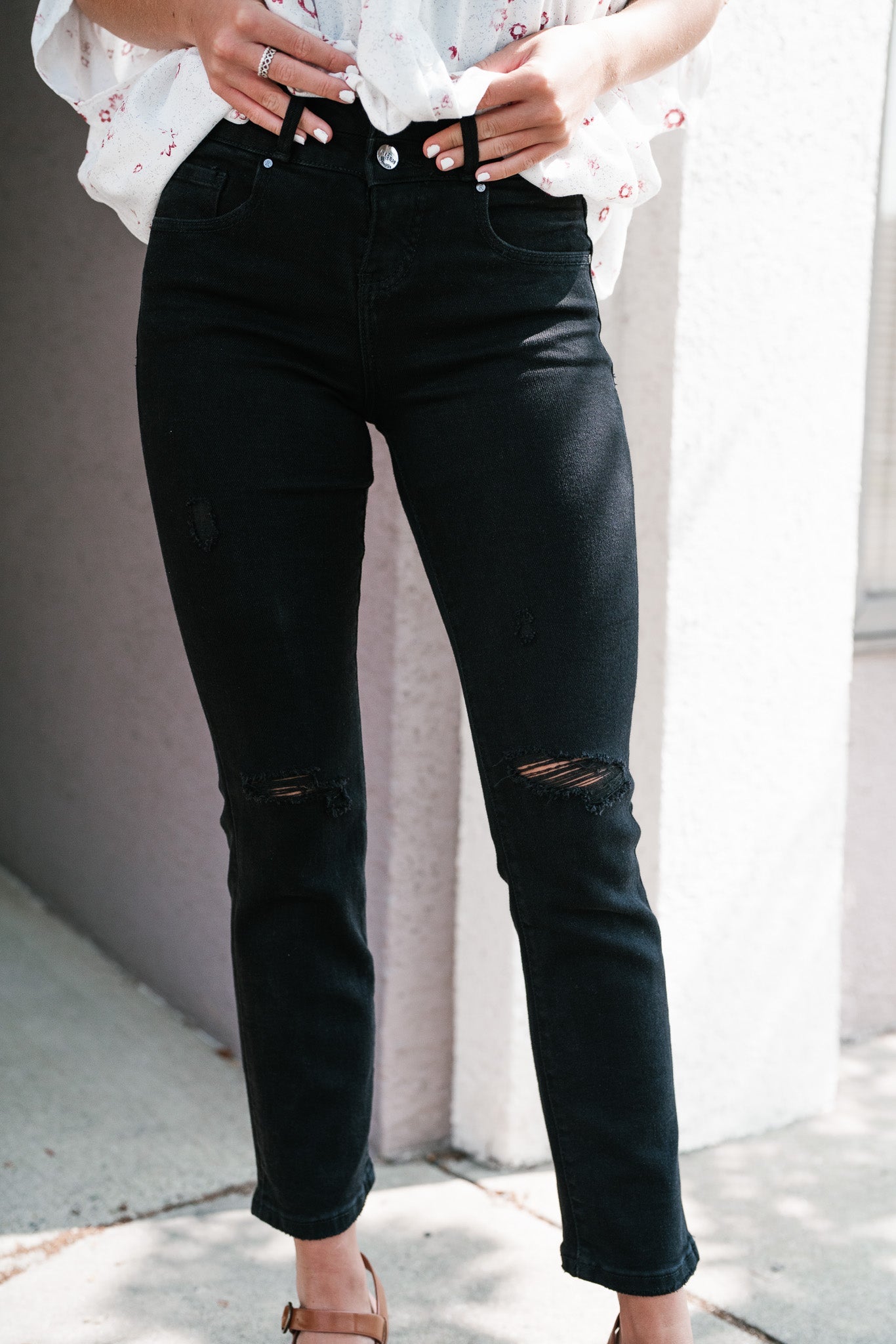Risen Kate Slim Straight Jeans