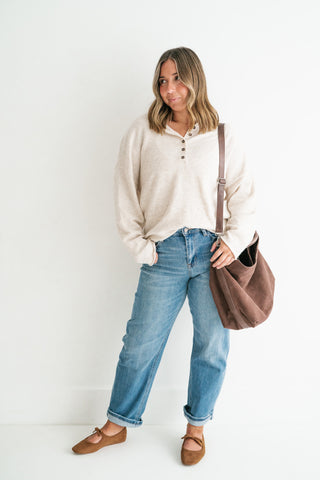 Parkside Henley Long Sleeve Top