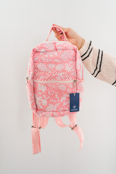 Lela Patchwork Mini Book Bag - Pink