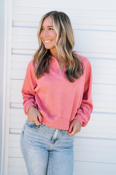Cozy Morning Collared Top
