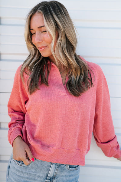 Cozy Morning Collared Top
