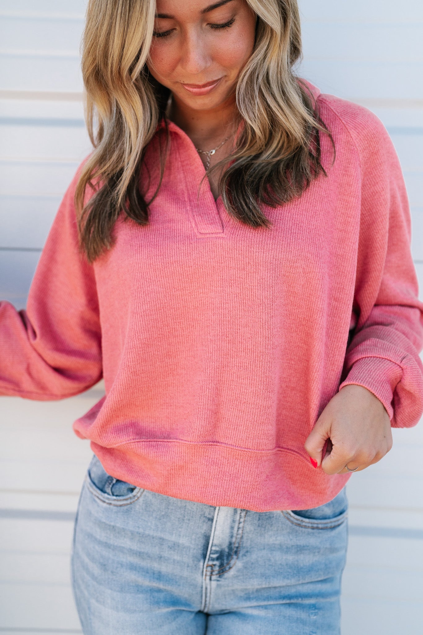 Cozy Morning Collared Top