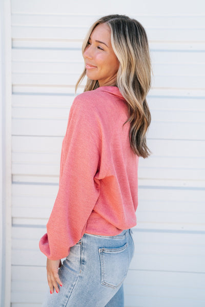 Cozy Morning Collared Top