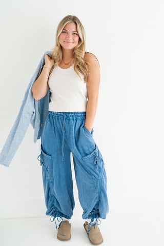 Everyday Lace Trim Tank - Grey
