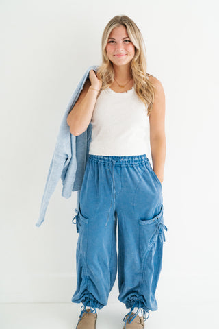 Everyday Lace Trim Tank - Grey