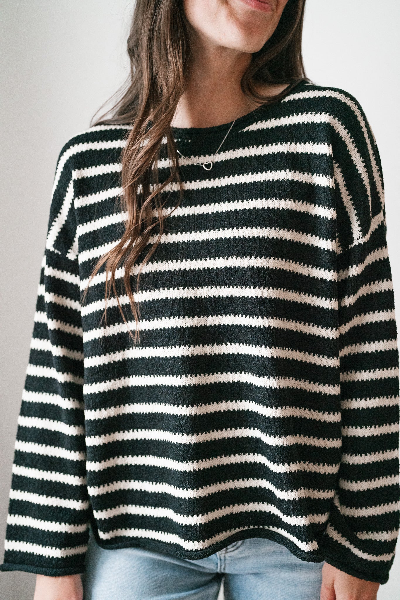 Right On Stripes Knit Sweater Top